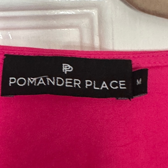 Tuckernuck Pomander Place Easton Blouse Pink Cotton Poplin Long Sleeve Blouse M - Picture 5 of 8